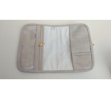 Kit de Bolsas Luxo para Menina Linho Bege com Rosa - 41416