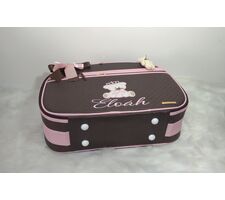 Kit de Bolsas para Menina Marrom com  Rosa - 41439