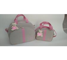 Kit de Bolsa Maternidade Grande + Frasqueira Termica Personalizada