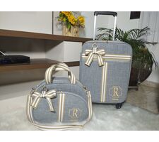 Kit Mala Rodinhas + Bolsa  Média