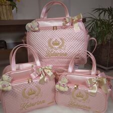 Conjunto de Bolsas Bordadas em Moema