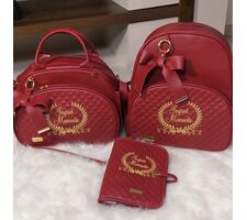 Kit Mochila, Bolsa Média e Capa Cartão de Vacina