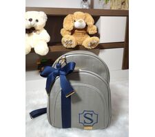 Mochila Cinza Personalizada - 60260