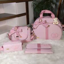 Conjunto Bolsas Maternidade Rosa no Brasil para Sydney
