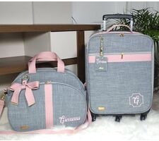 kit Mala de Rodinhas e Bolsa Grande