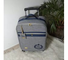 Kit Personalizado Linho cinza com azul marinho - 75645