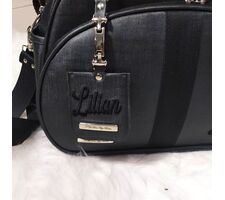 Bolsa Média Preto Perolizado - 75725