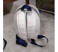 Kit Bolsas Maternidade Perolizado Branco com Azul Marinho - 75738