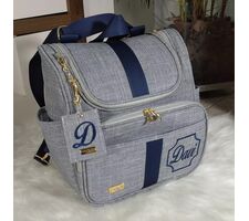 Kit Personalizado Linho cinza com azul marinho - 75762