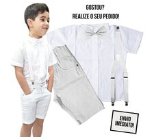 Kit Roupa Social  Menino - Festas - Casamento - Batizado