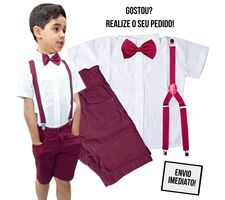 Kit Roupa Social  Menino - Festas - Casamento - Batizado - 76388