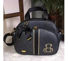  Bolsa G Personalizada Preto com Dourado