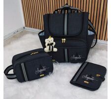  Bolsas para Bebe Personalizadas Preta