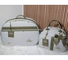  Bolsas para Bebe Personalizadas Bege com Verde