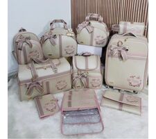  Bolsas para Bebe Personalizadas Bege com Rose