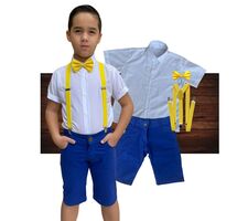 Kit Roupa Social Menino - Festas - Casamento - Batizado - 76678