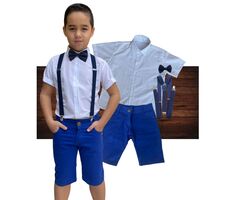 Kit Roupa Social Menino - Festas - Casamento - Batizado - 76683