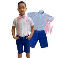 Kit Roupa Social Menino - Festas - Casamento - Batizado - 76705